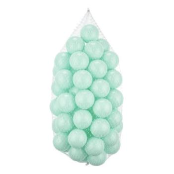  Játékműanyag golyók 50 db, 7 cm átmérő, menta színű  kép