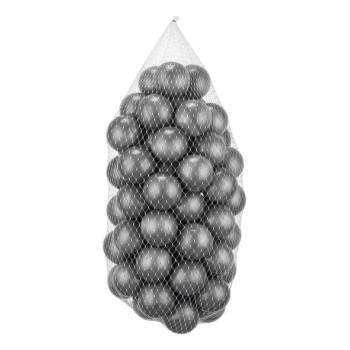  Játékműanyag golyók 50 db, 7 cm átmérő, szürke  kép