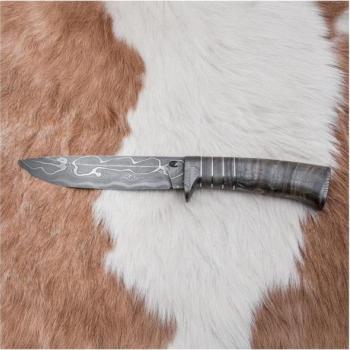 Jiří Čurda Exkluzív damaszkuszi kés 14 cm kőris  kép