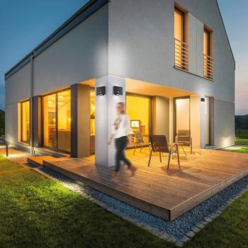 JUST LIGHT. LED érzékelős kültéri fali lámpa Amin, újratölthető kép
