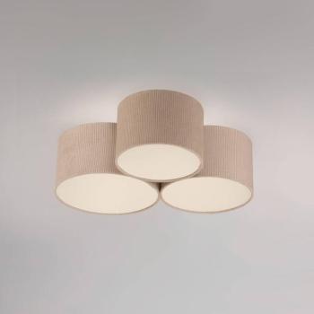 JUST LIGHT. Zöld Duro mennyezeti lámpa, textil, három izzós kép