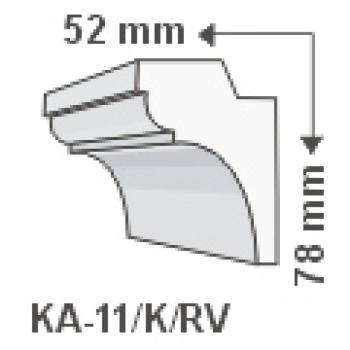 KA-11/K , Rejtett világítás díszléc , oldalfal , 1.25 m/db kép