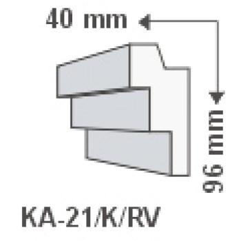 KA-21/K , Rejtett világítás díszléc , oldalfal , 1.25 m/db kép