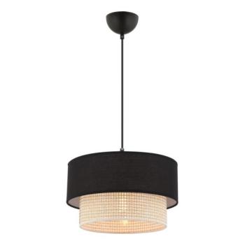  Kábeles függeszték ECHO 1xE27/60W/230V fekete/krémszínű  kép