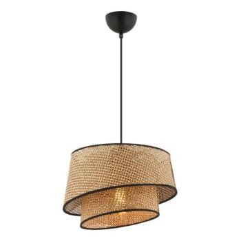  Kábeles függőlámpa BARETTE 1xE27/60W/230V barna/fekete  kép