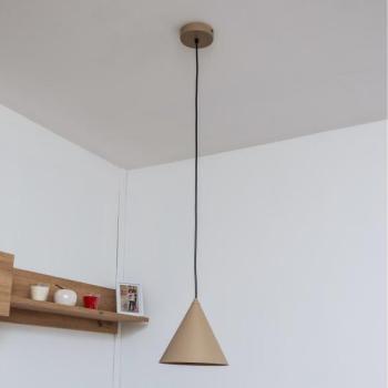  Kábelre függesztett ETNA csillár 1xE27/15W/230V, átm. 18,5 cm, bézs  kép