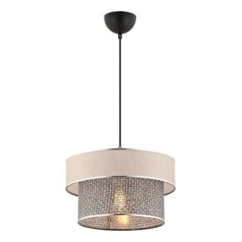  Kábelre szerelt függőlámpa ERO 1xE27/60W/230V krémszínű/szürke  kép