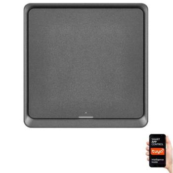  Kapcsoló 1 gombos GoSmart 1xCR2430 Tuya fekete  kép