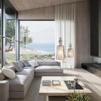 Karman függőlámpa Alibaglass Medium, nikkelezett, Ø 18 cm kép