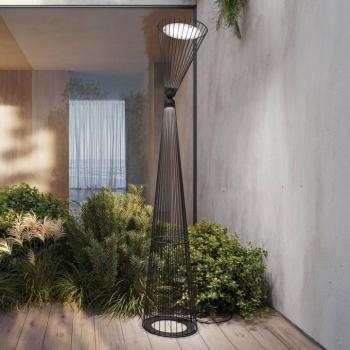 Karman LED kültéri állólámpa Ikonika, fekete, magasság 180 cm IP55 kép