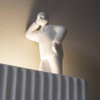 Karman Umarell dísz figura, 15 cm magas, gondolk. kép