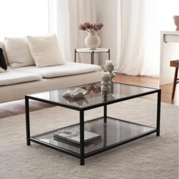  Kávésasztal ASTROSEHPA 40x90 cm fekete  kép
