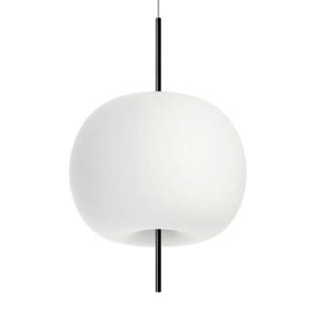 kdln Kushi lógó világítás, fekete/fehér, Ø 43 cm, dimmelhető kép