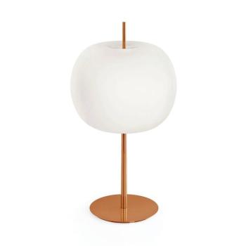 kdln Kushi XL asztali világítás, réz/fehér, magasság 61 cm kép