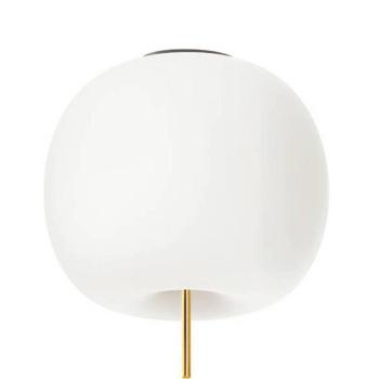 kdln Kushi XL mennyezeti lámpa, sárgaréz színű/fehér, Ø 43 cm, üveg kép