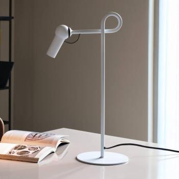 kdln LED asztali világítás Bird, fehér, 48 cm, fém, dimmelhető kép