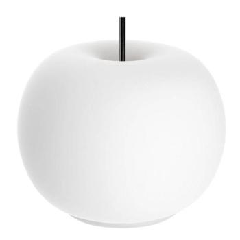 kdln LED asztali világítás Kushi, fehér/fekete, Ø 17 cm, üveg kép