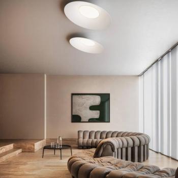 kdln LED mennyezeti lámpa Kate, 3000 K, fehér, Ø 90 cm, fém kép