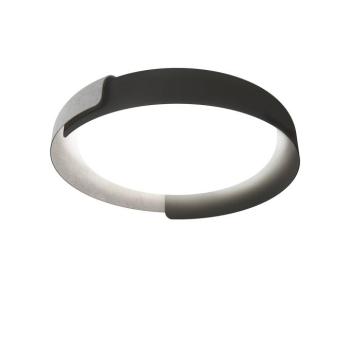 kdln LED mennyezeti világítás Dala, sötét szürke/beton, Ø 58 cm, dimmelhető kép