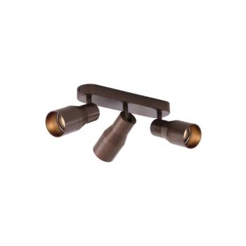 Kerek mennyezeti spotlámpa sötét bronz GU10 50 mm 3-fényes - Stanley kép