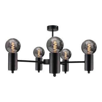 Keter Lighting Csillár rúdon ARD 5xE27/60W/230V fekete  kép