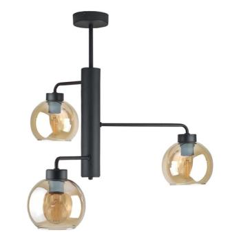 Keter Lighting Csillár rúdon FLEX 3xE27/60W/230V fekete/füstös bézs  kép
