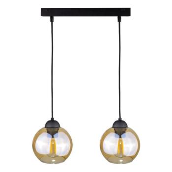Keter Lighting Csillár zsinóron AMBRE BLACK 2xE27/60W/230V  kép