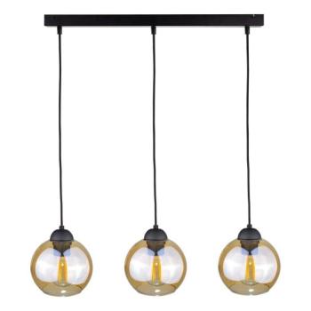 Keter Lighting Csillár zsinóron AMBRE BLACK 3xE27/60W/230V  kép