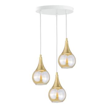 Keter Lighting Csillár zsinóron LACRIMA WHITE 3xE27/60W/230V á. 30 cm  kép