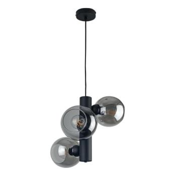 Keter Lighting Csillár zsinóron TUBE 3xE27/60W/230V fekete/füstös fekete  kép