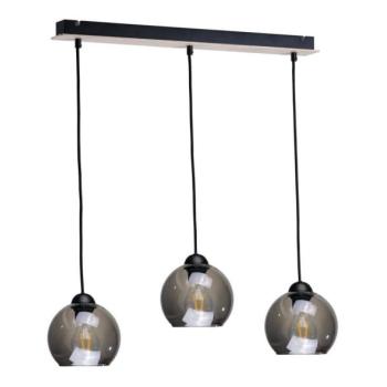 Keter Lighting Csillár zsinóron UNO WOOD 3xE27/60W/230V fekete/barna  kép