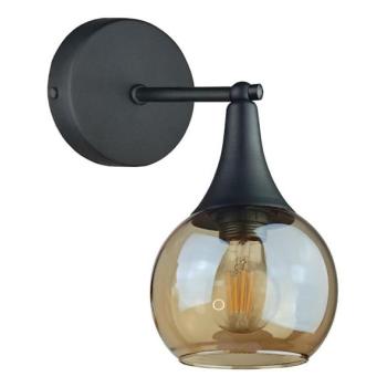 Keter Lighting Fali lámpa STAR 1xE27/60W/230V fekete/füstös bézs  kép