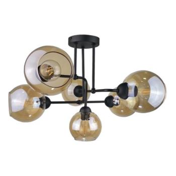 Keter Lighting Felületre szerelhető csillár MONDE BLACK 6xE27/60W/230V  kép