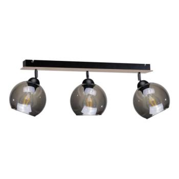 Keter Lighting Spotlámpa UNO WOOD 3xE27/60W/230V fekete/barna  kép