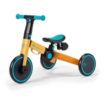 Kinderkraft KINDERKRAFT 3v1 gyerek futóbicikli 4TRIKE sárga/türkiz  kép