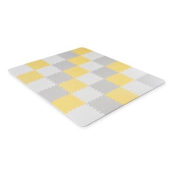 Kinderkraft KINDERKRAFT LUNO 30 db szürke/sárga hab puzzle játék  kép