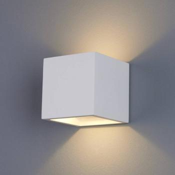 Kocka alakú LED fali lámpa Marita gipszből készült kép
