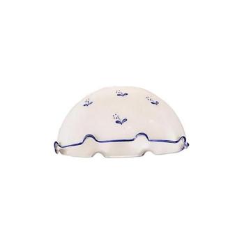 Kolarz Csereüveg NONNA E27 univerzális, 20 cm átmérő, fehér/kék  kép