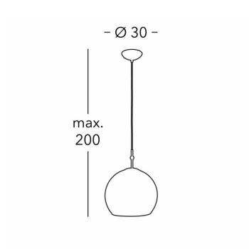 KOLARZ Luna függőlámpa, Ø 30 cm, arany színű, fém/üveg kép
