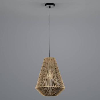 Kötél függőlámpa papírból, barna, Ø 33cm kép