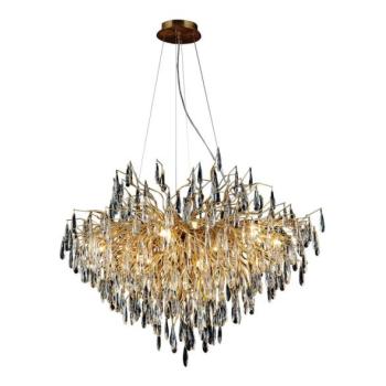  Kristály csillár zsinóron 11xG9/40W/230V arany  kép
