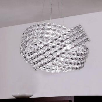 Kristály függő lámpa Diamante Ø 40 cm kép