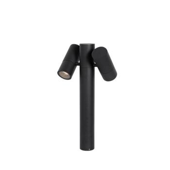 Kültéri állólámpa fekete 50 cm 2-lámpás állítható - Duo kép