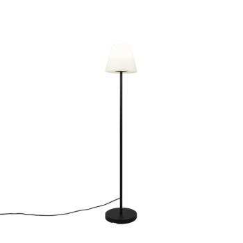 Kültéri állólámpa fekete fehér árnyékolóval IP65 25 cm - Virginia kép