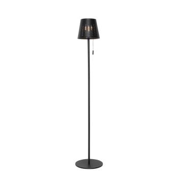 Kültéri állólámpa fekete LED-del, 3 fokozatú fényerőszabályzóval, napelemes - Ferre kép