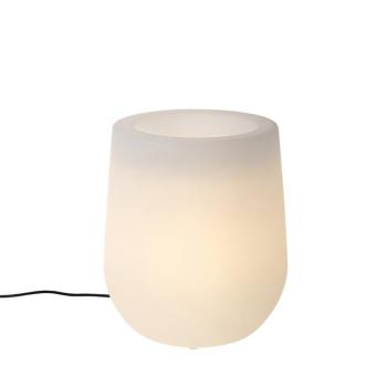 Kültéri állólámpa virágcserép fehér IP44 - Flowerpot kép