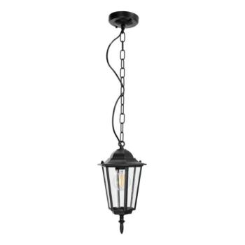  Kültéri csillár láncon 1xE27/60W/230V fekete  kép