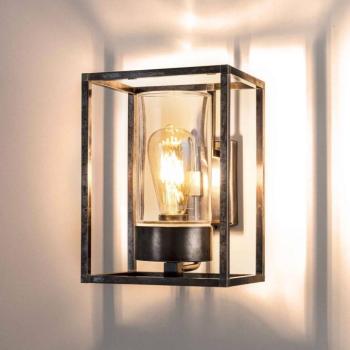 Kültéri fali lámpa Cubic³ 3363 nikkel antik/tiszta kép