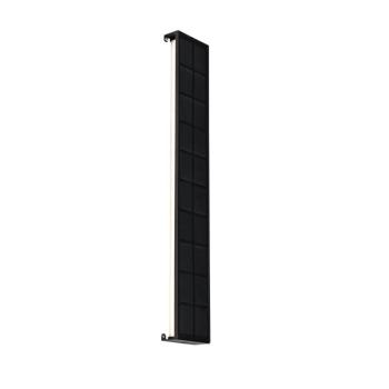 Kültéri fali lámpa fekete 60 cm LED-del, 4 fokozatú fényerő-szabályozóval és napelemmel - Serena kép