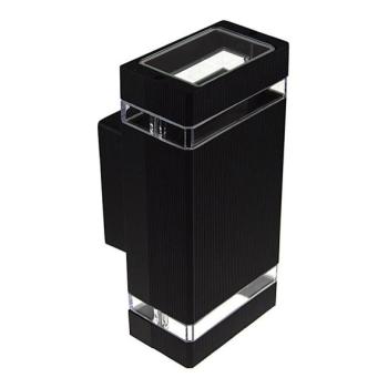  Kültéri fali lámpa LITEK 2xGU10/30W/230V IP44 fekete  kép